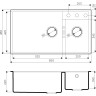 Мойка OMOIKIRI TEDORI 85-2-U-SA 4993942