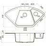 Мойка OMOIKIRI YONAKA 98-C-DC Artgranit/темный шоколад 4993715
