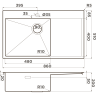 Мойка OMOIKIRI AKISAME 86-IN-L 4993760